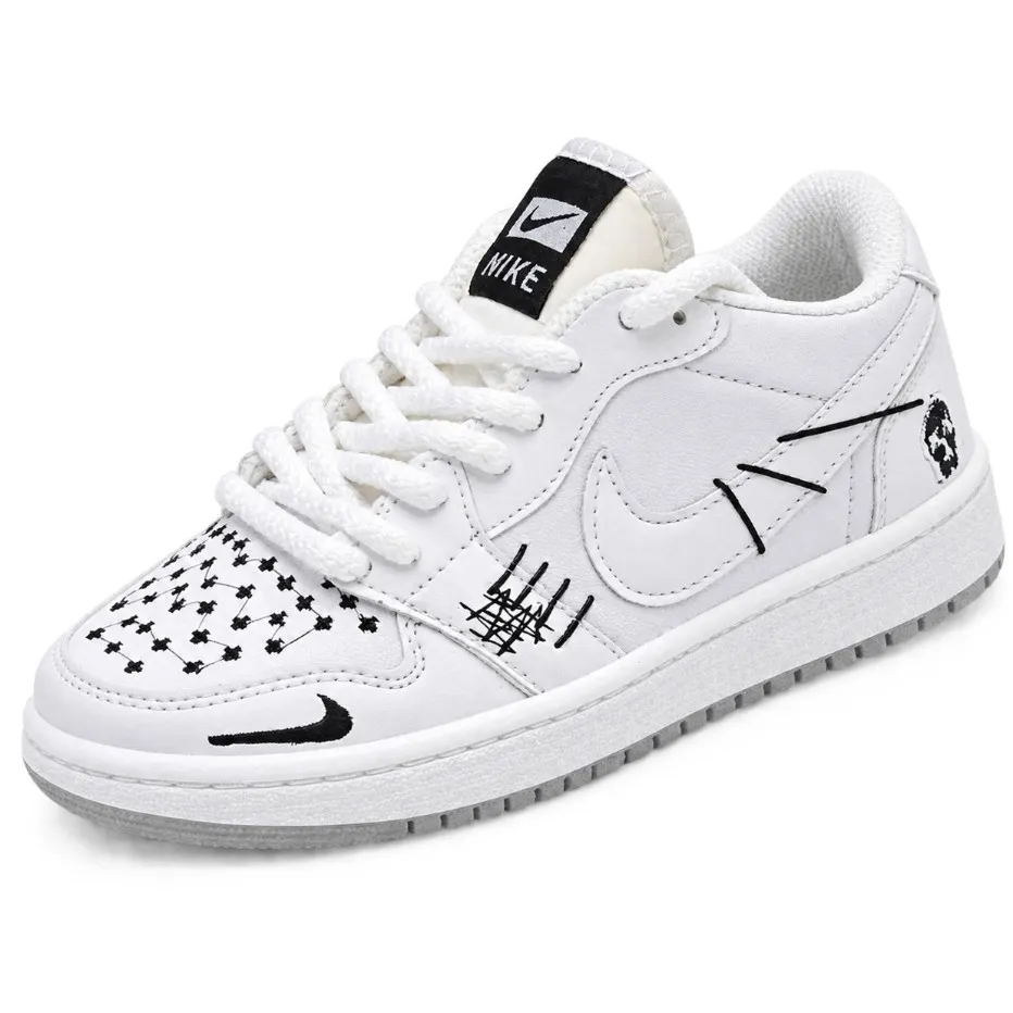 کفش اسپرت زنانه نایک ایر جردن 1 وودو راحتی سبک مد روزمره چرم صنعتی سایز 37 تا 40