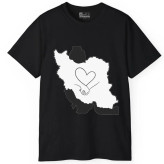 تی شرت آستین کوتاه مردانه طرح نقشه ایران