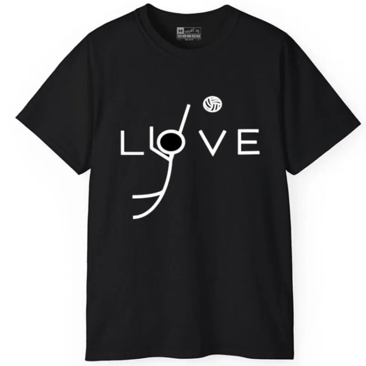 تیشرت آستین کوتاه مردانه مدل توپ والیبال