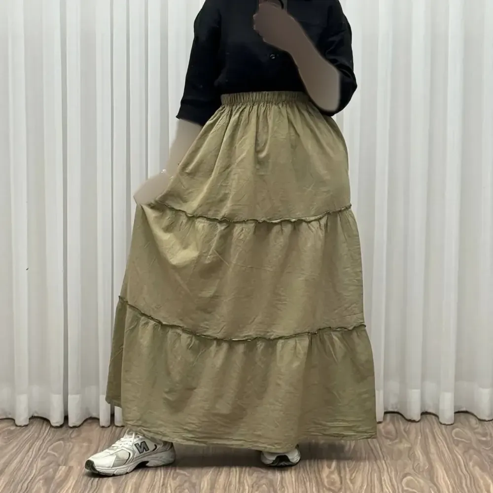 دامن الیاف فری سایز تا سایز 50 قد 100 سانتیمتر شیک و راحت چهار فصل زنانه دخترانه