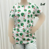 تیشرت طرحدار H&M کد 1169 نخ پنبه چهارفصل زنانه دخترانه تنخور راحت