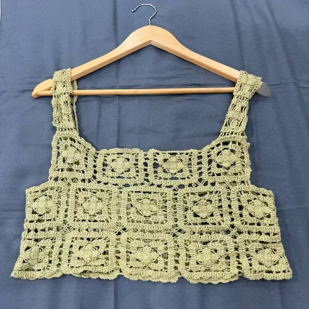 تاپ قلاب بافی فری سایز زنانه کد 1047 مناسب تا سایز 42 تن خور شیک