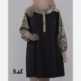 تونیک زنانه طرح اندونزی نخی سایز بزرگ قواره دار