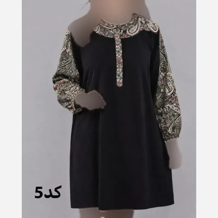 تونیک زنانه طرح اندونزی نخی سایز بزرگ قواره دار