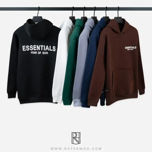 هودی پشت چاپ طرح FEAR OF GOD دورس توکرک لاکرا دار حوله ای