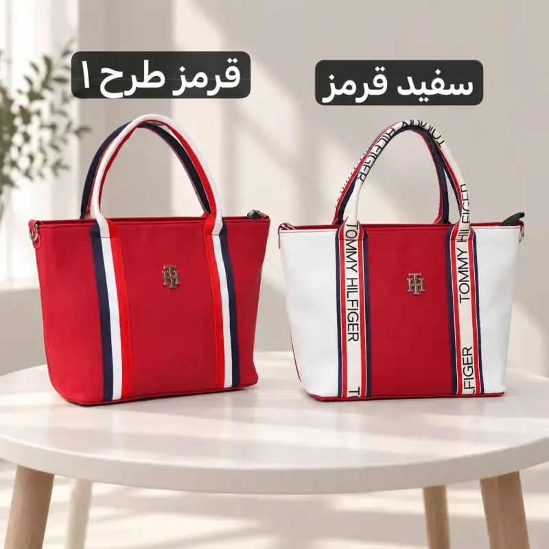 کیف زنانه روزمره پارچه نانسی با بند بلند و جیب دار