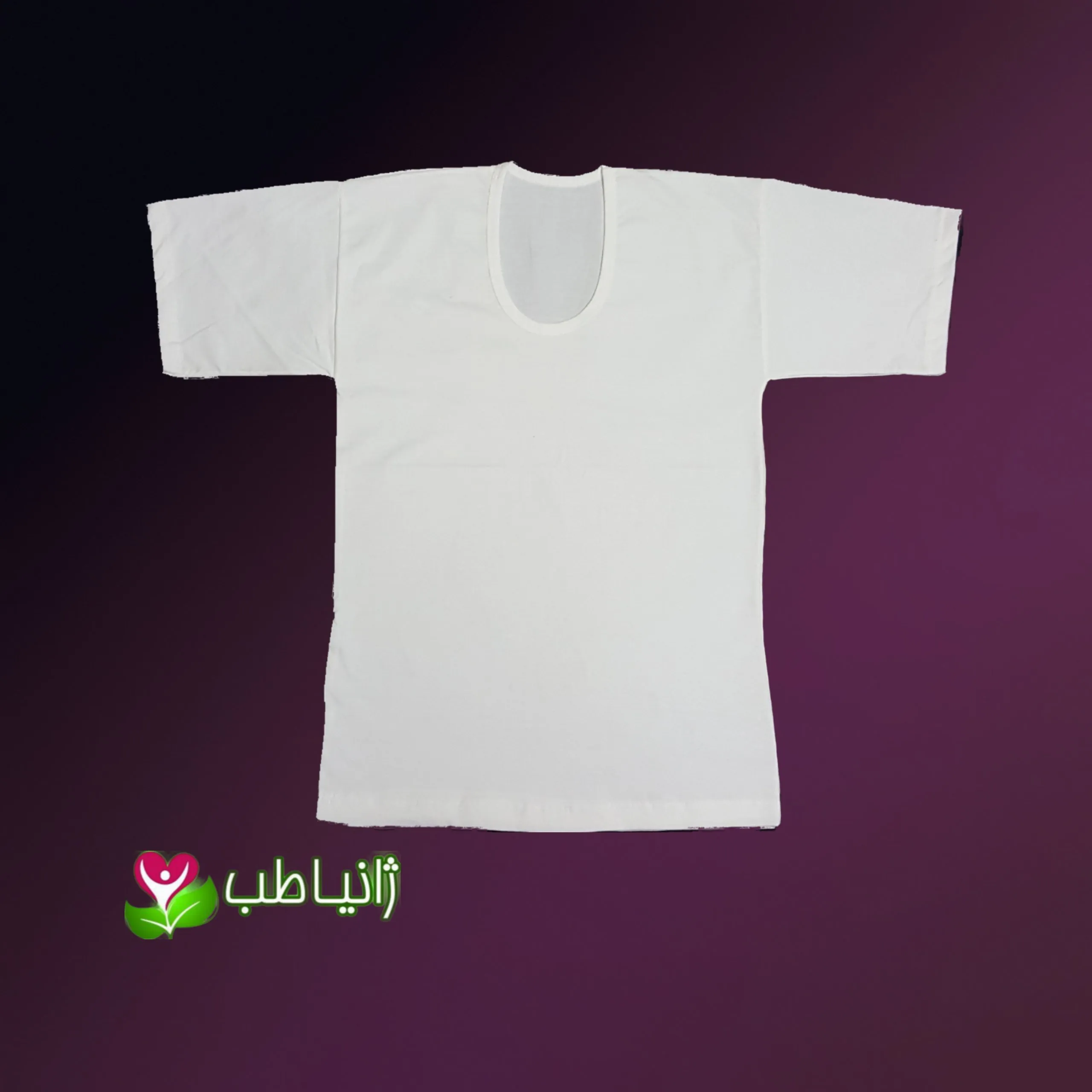 زیرپوش نیمه آستین مردانه ژانیاطب صدرصد نخی ضد بو و عرق مناسب مردانه